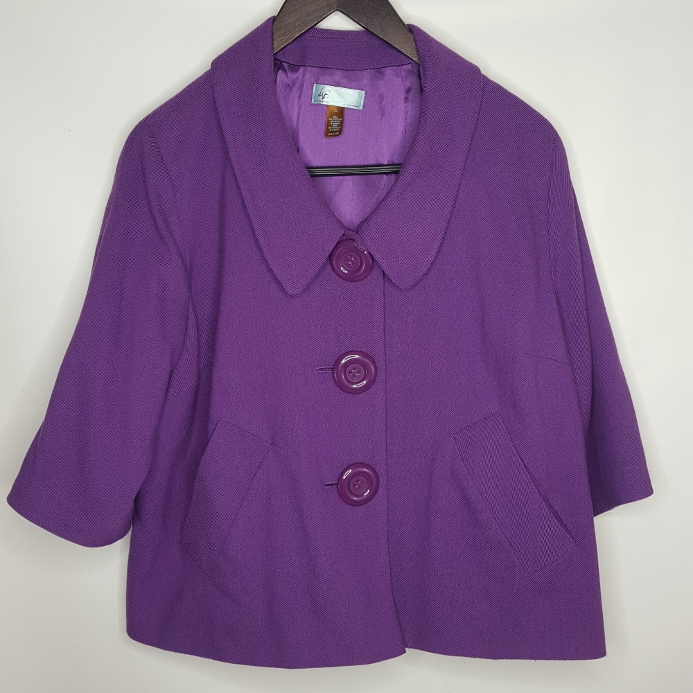 Lane Bryant Purple Blazer Sz 22